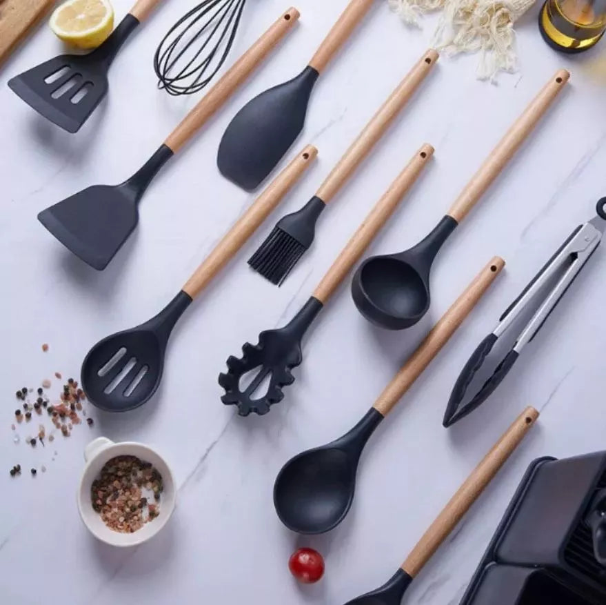 Kit de Facas e Utensílios - Gourmet 19 Peças