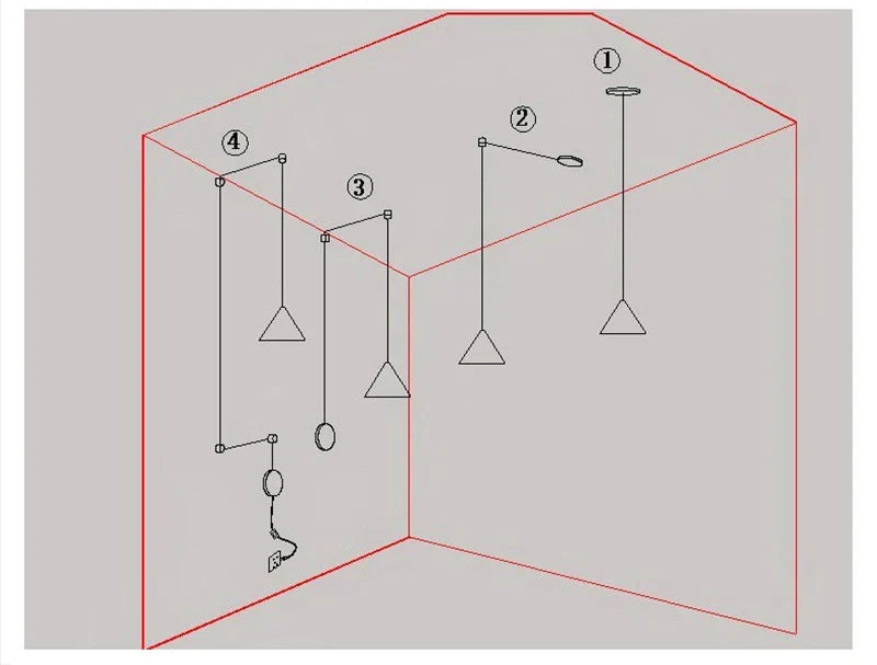 Luminária Pendente Minimalista - Inova